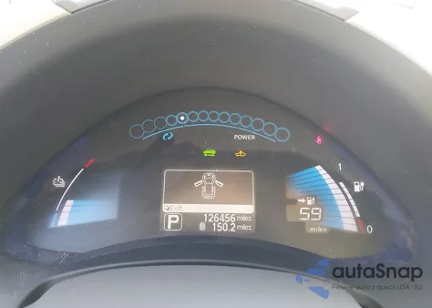 2012 Nissan Leaf Sl из США, поврежденный, VIN JN1AZ0CP7CT015457